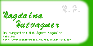 magdolna hutvagner business card