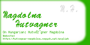 magdolna hutvagner business card